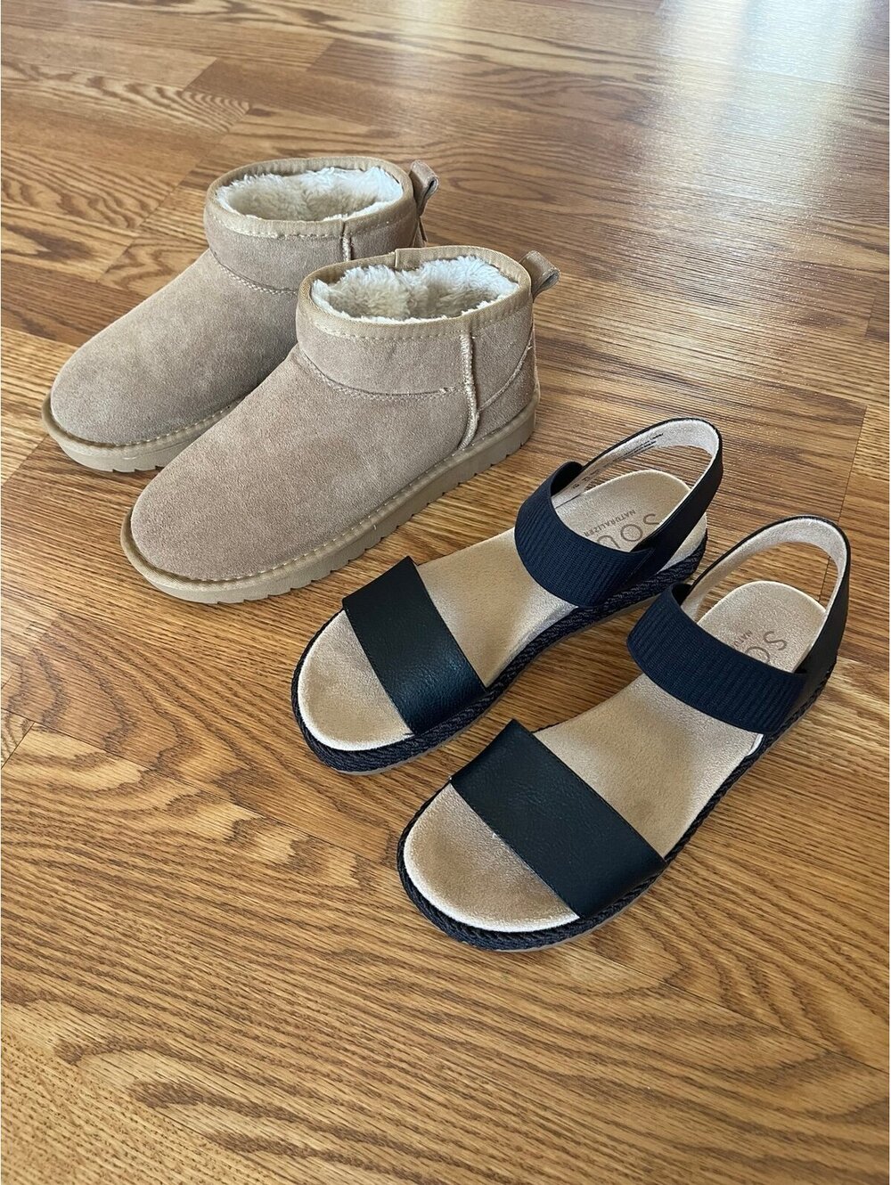 Women’s Perfect Cloud boots and Soul Naturalizer sandals (Size 7)